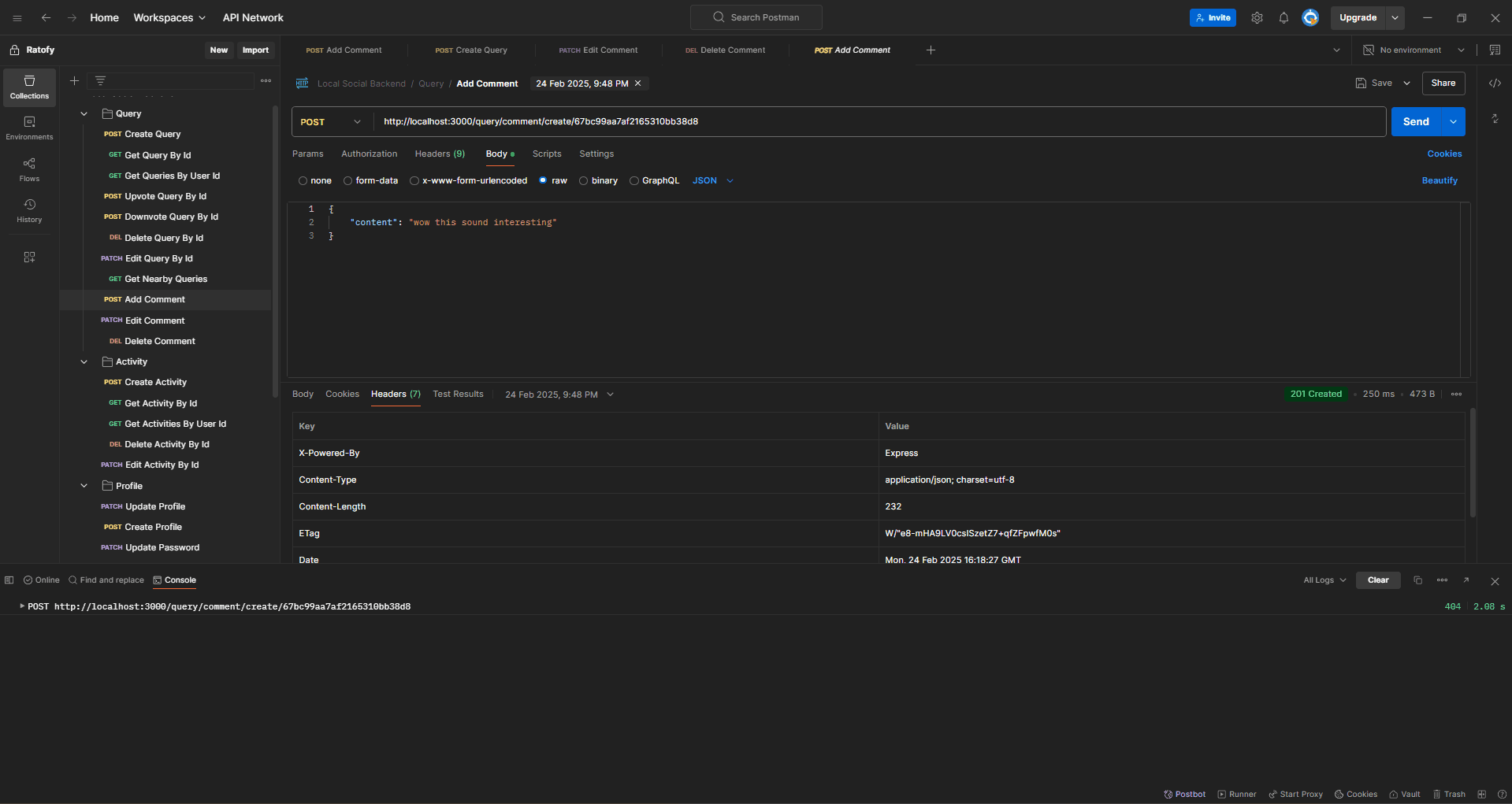 Scalable Backend for Social Media Platform